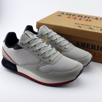 Серые мужские кроссовки с эффектом памяти Memory Foam American Club 41-44