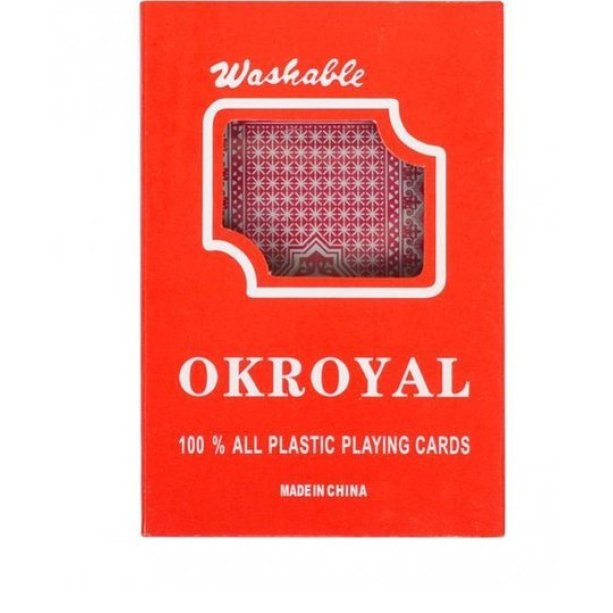 Карты игральные, пластиковые Okroyal 1 колода для детей и взрослых KMOKR2