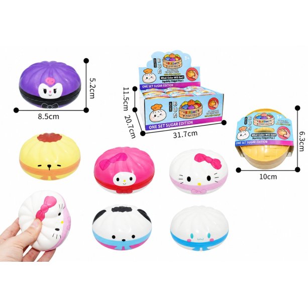 Сквіш антистрес Dumpling Kpop Demon у пароварці, 8,5 см