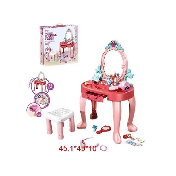Игровое трюмо с набором, на батарейках, коробка 45*10*45 см