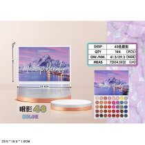 Косметика палетка, тени для век, 40 цветов, кисточка коробка 23*16*1см KMLK3750