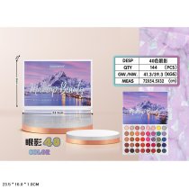Косметика палетка, тени для век, 40 цветов, кисточка коробка 23*16*1см KMLK3750