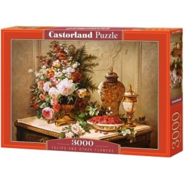 Пазли Castorland 3000 елементів Квіти. Живопис