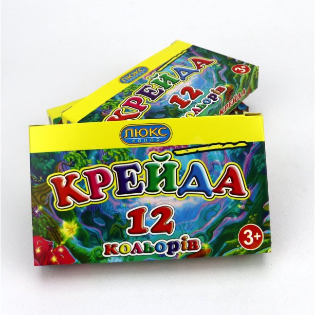 Мелки цветные 12шт в упаковке для детей