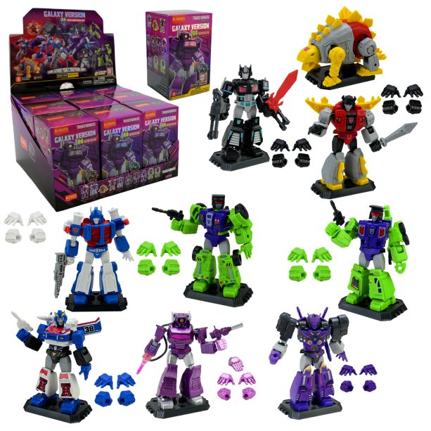 Сборная модель Transformers, 9 штук, 41–53 детали, дисплей-бокс 22×22×12,5 см
