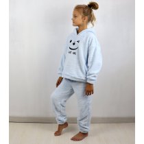 Теплий блакитний костюм для дому дівчинці, махра тм Bosskids