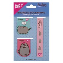 Магнітні закладки для книг Yes із котиком Pusheen 3 штуки