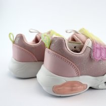 Розовые детские кроссовки для девочки с подсветкой на липучке тм Том.м (21-26)