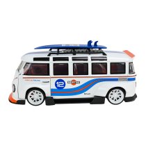 Машина металева Автопром Volkswagen T1 Bus, 2 кольори, масштаб 1:32, світло, звук, двері відчиняються, 19,5-9-9 см