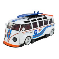 Машина металева Автопром Volkswagen T1 Bus, 2 кольори, масштаб 1:32, світло, звук, двері відчиняються, 19,5-9-9 см