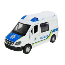 Машина металева Автопром Поліція, на батарейках, світло, звук, у коробці 17-14-6,5 см