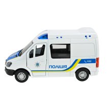 Машина металева Автопром Поліція, на батарейках, світло, звук, у коробці 17-14-6,5 см