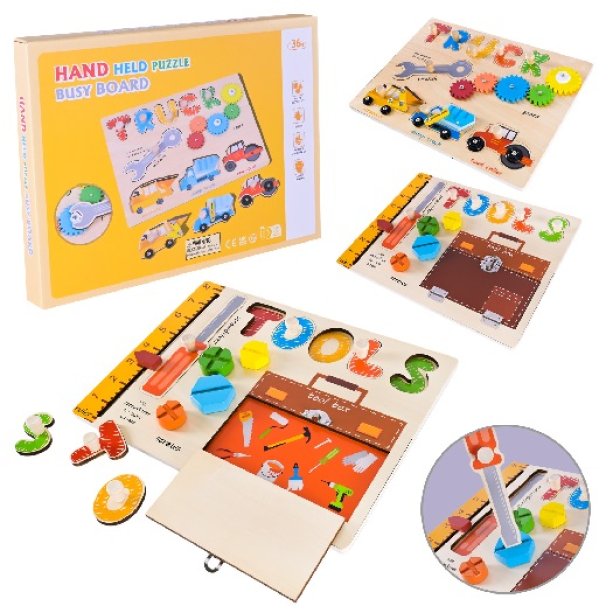Деревянная игрушка в коробке 30*23,3*3см KMC15014