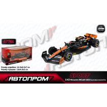 Коллекционная модель McLaren MCL60 2023, Автопром, металлическая, масштаб 1:43, в коробке 14,5-6,5-7 см