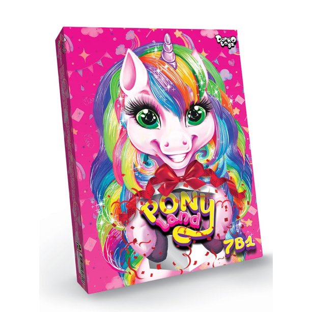 Креативное творчество Pony Land 7 в 1 укр тм Danko Toys KMPL-01-01U