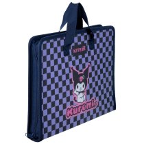 Папка-портфель на блискавці Kuromi, формат A4, 1 відділення