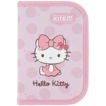 Шкільний пенал Kite з 1 відділенням, дизайн Hello Kitty без наповнення