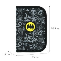 Пенал шкільний Kite DC Batman, розкладний з відворотами порожній