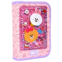 Пенал твердий Yes одинарний з клапаном Line Friends Always Together