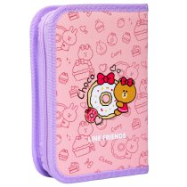 Пенал твердий Yes одинарний з клапаном Line Friends Always Together