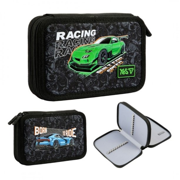 Шкільний жорсткий пенал Yes Racing Life подвійний