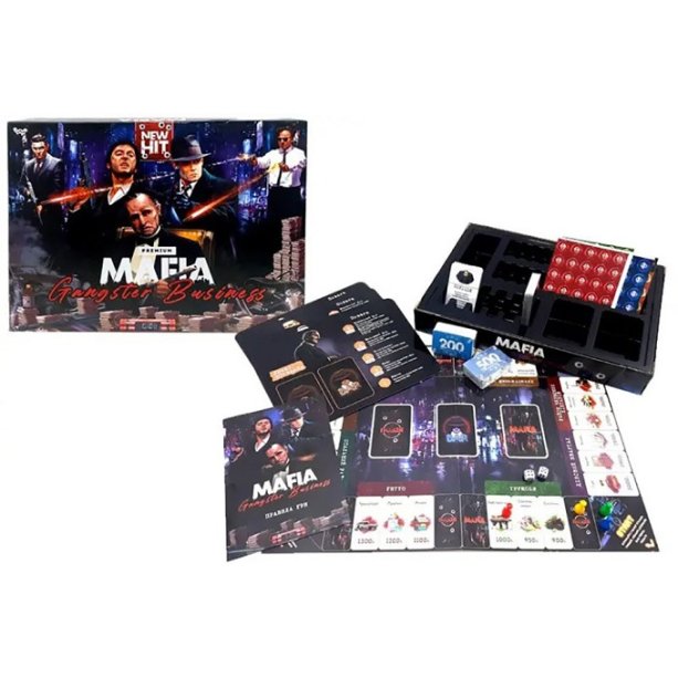 Настольная развлекательная игра MAFIA. Gangster Business. Premium украинская KMMAF-03-01U