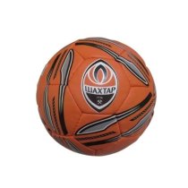 Спортивний футбольний м'яч розміру 5 Шахтар, зносостійкий PU 420 грам, класичні 32 панелі, пакистанське виробництво, у наборі із сіткою та голкою