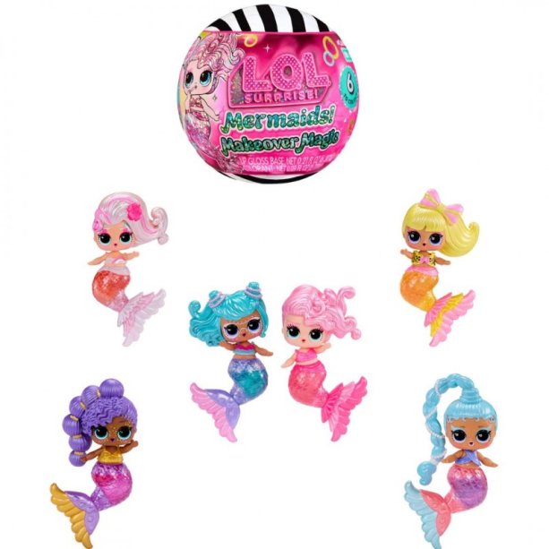 Кукла L.O.L. Surprise! Mermaids Makeover, набор с хвостом русалки и аксессуарами, водный сюрприз от лол