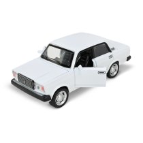 Машина металева Автопром, Lada 2107, масштаб 1:32-36, світло, звук, 3 кольори, у коробці 20-9,5-8,6 см